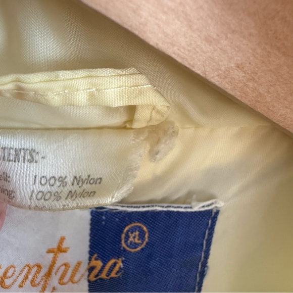 Vintage AVENTURA Grunge Brown Tan Cream Puffy Vest Earth Tones XL - Picture 7 of 13